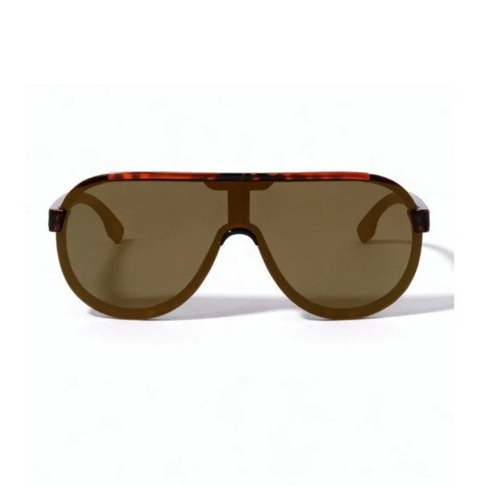 Sunglasses Sports Style Outdoor Driving Shades Men Women Street Wear Gold Mirror